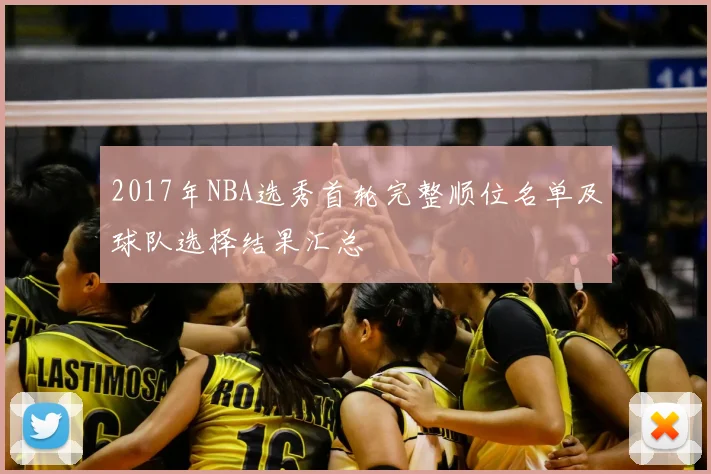2017年NBA选秀首轮完整顺位名单及球队选择结果汇总