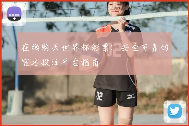 在线购买世界杯彩票：安全可靠的官方投注平台指南