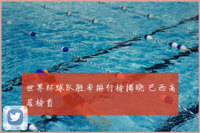 世界杯球队胜率排行榜揭晓 巴西高居榜首
