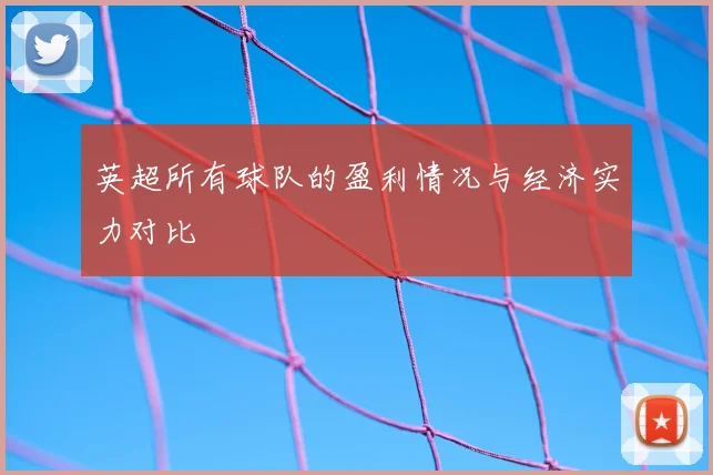 英超所有球队的盈利情况与经济实力对比