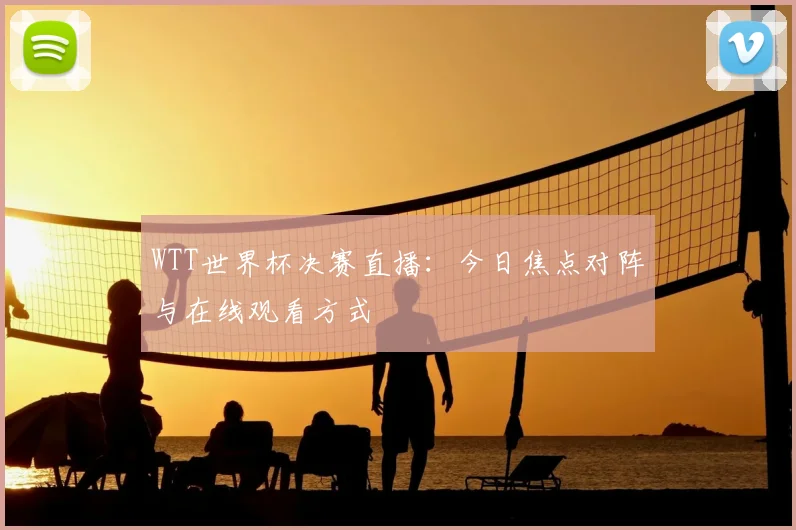 WTT世界杯决赛直播:今日焦点对阵与在线观看方式