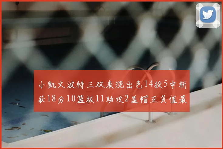 小凯文波特三双表现出色14投5中斩获18分10篮板11助攻2盖帽正负值最高